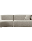 Chase 5 seater with curved chaise sectional sofa