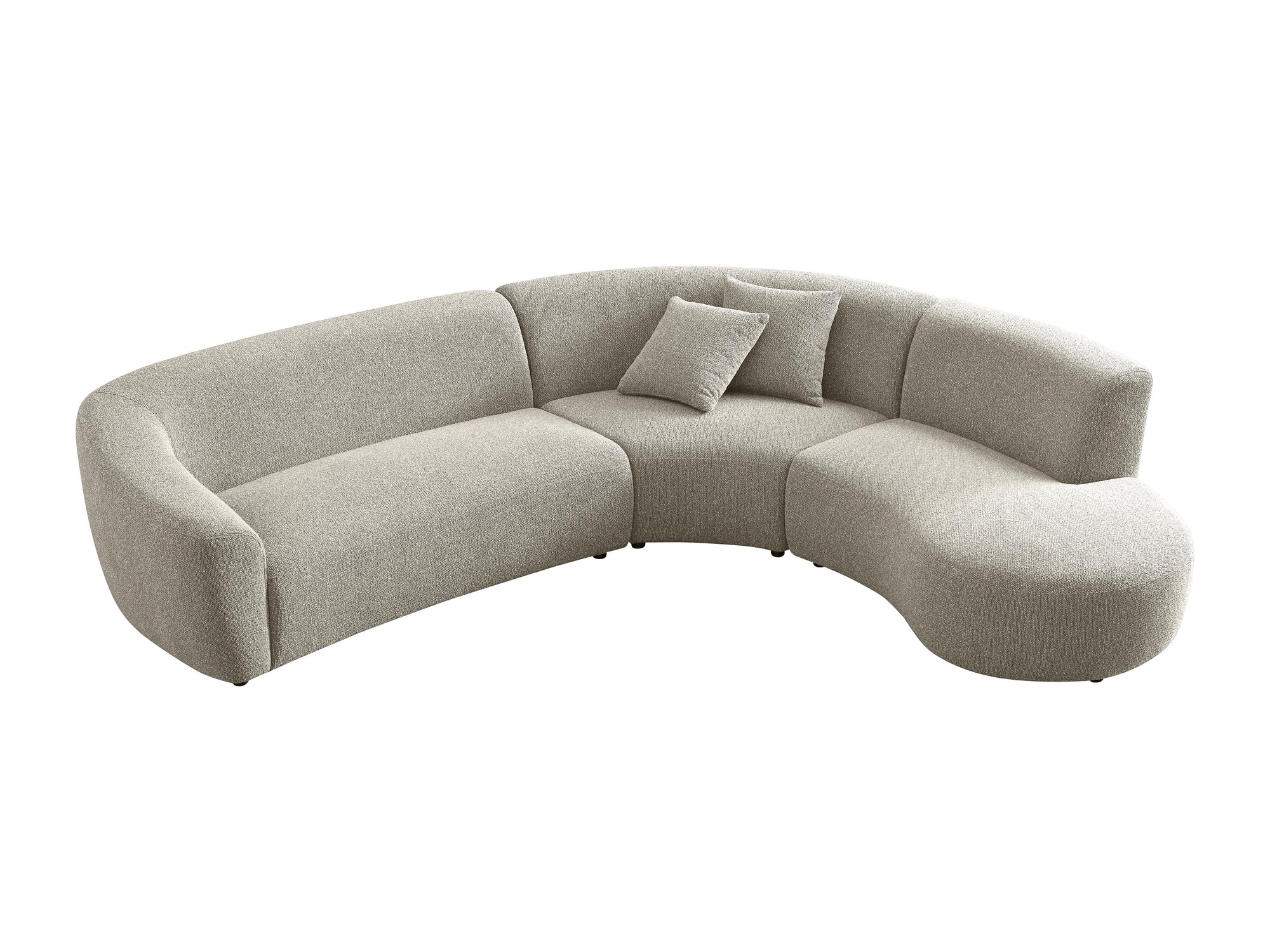 Chase 5 seater corner curved L-shape sofa