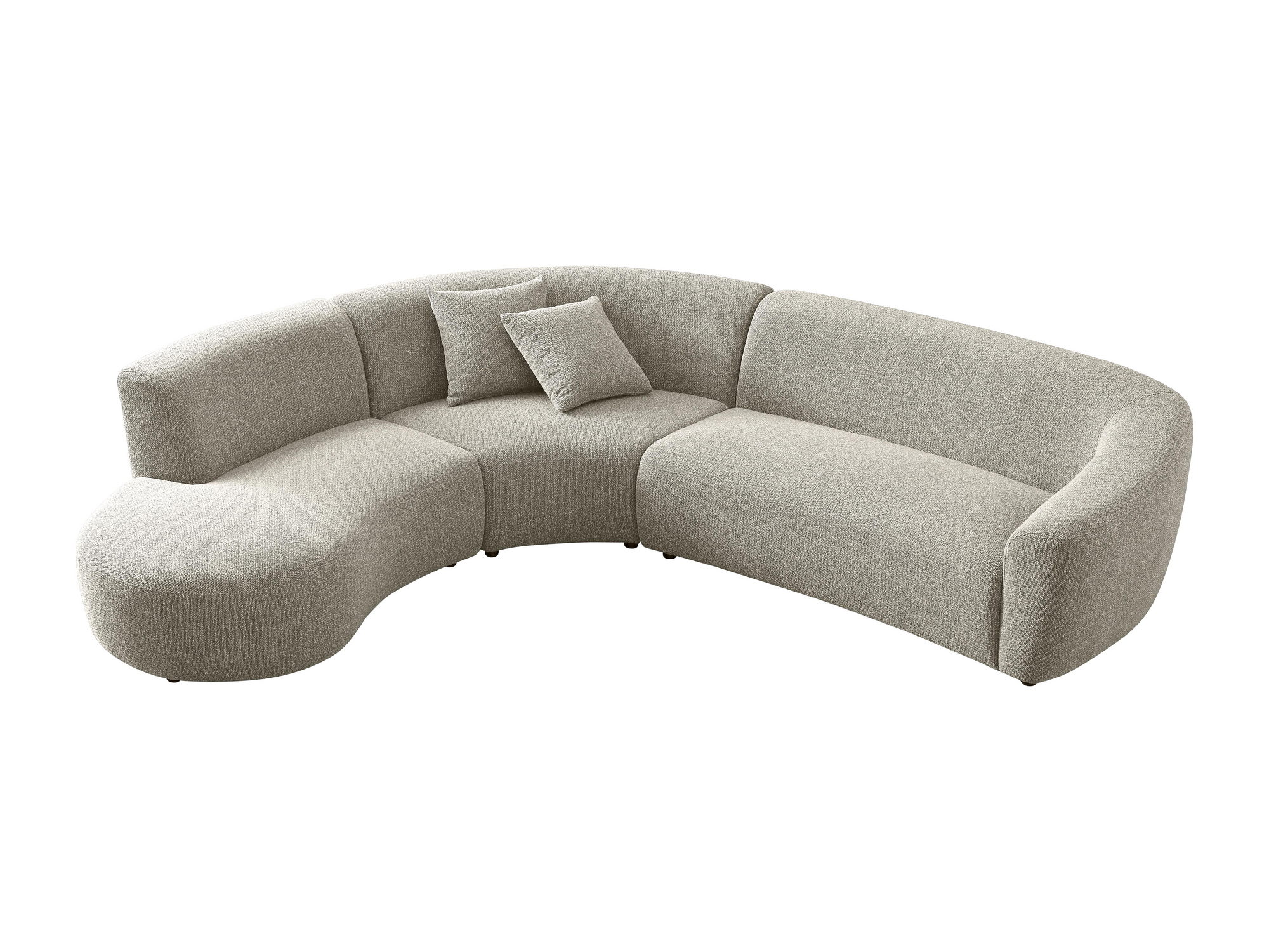 Chase 5 seater corner curved L-shape sofa