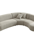 Chase 5 seater corner curved L-shape sofa
