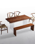 Elva Dining Set with Hansen Chairs and Dorset Bench