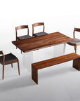 Elva Dining Set with Jaymus Chairs and Dorset Bench