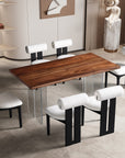 Elva Dining Set with Barrel Chairs