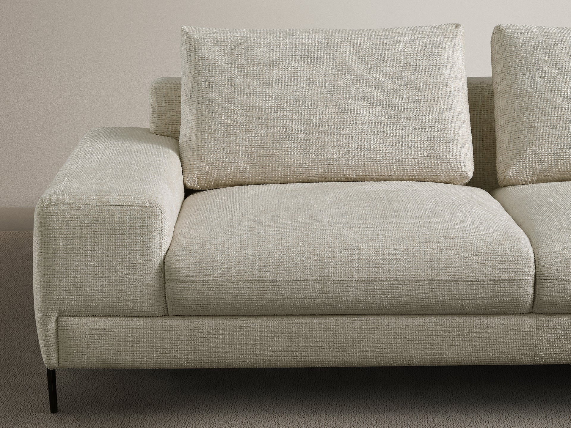 Gregory 5 seater with round chaise sectional sofa