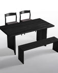 Kieth Dining Set with Jaymus Chairs and Dorset Bench