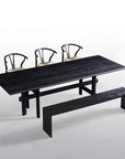 Miles Dining Set with Hansen Chairs and Dorset Bench