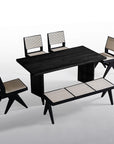 Kieth Dining Set with Scott Chairs and Bench