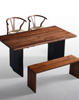 Tyson Dining Set with Hansen Chairs and Dorset Bench