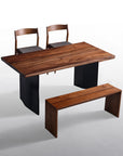 Tyson Dining Set with Jaymus Chairs and Dorset Bench