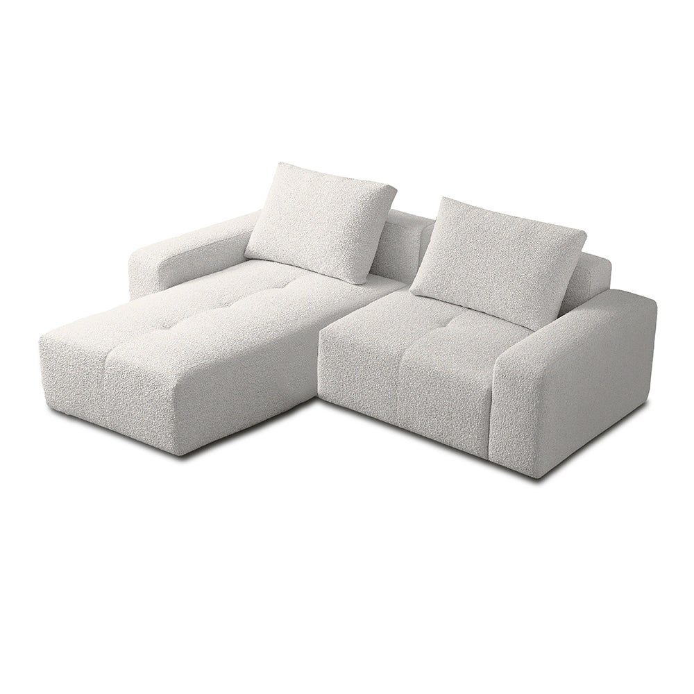 Valarie 3 seater and chaise L-shaped sofa