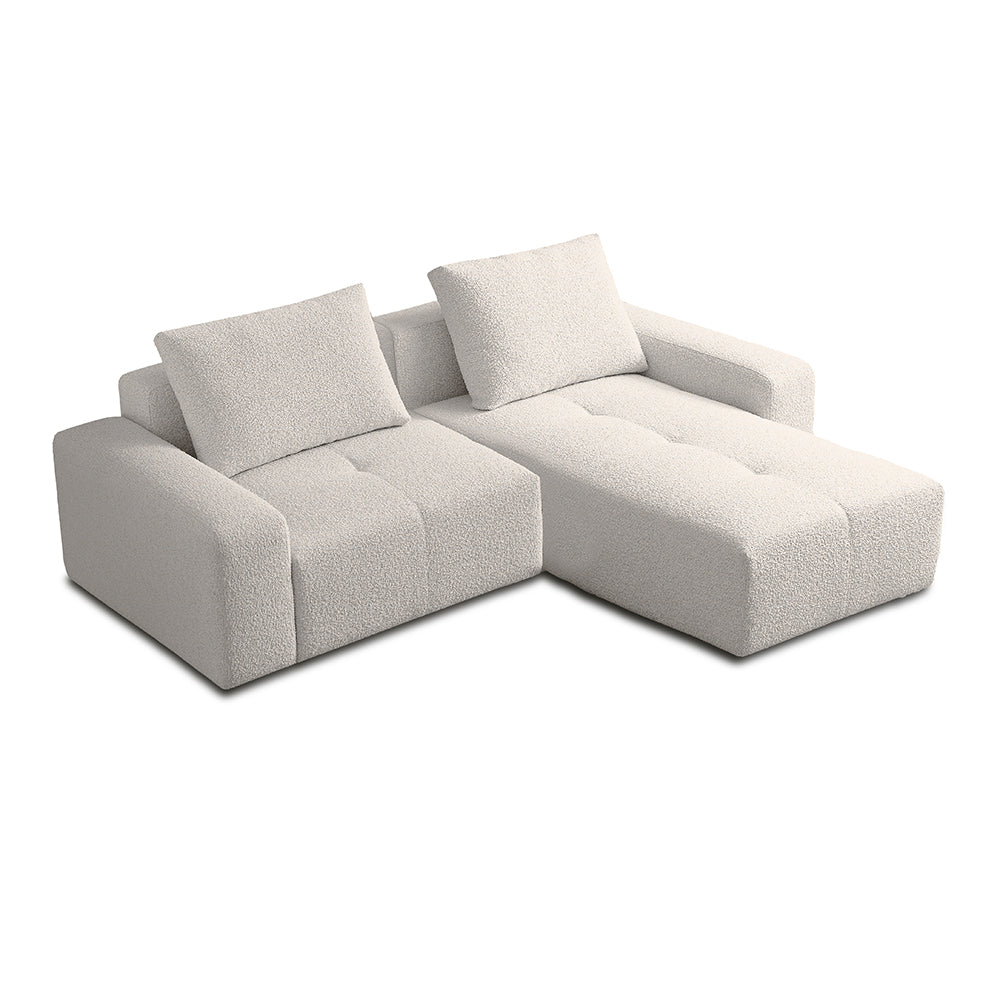 Valarie 3 seater and chaise L-shaped sofa