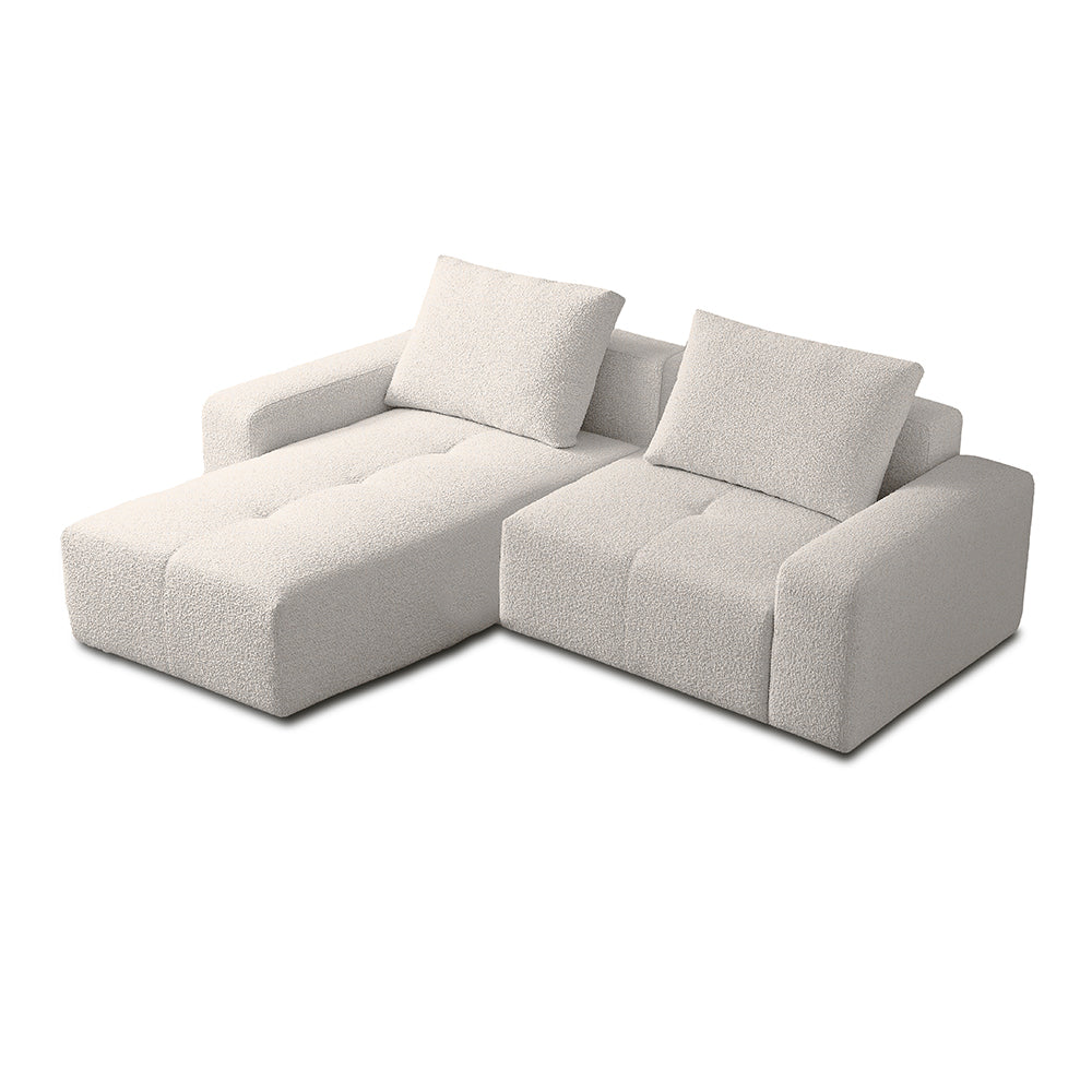 Valarie 3 seater and chaise L-shaped sofa
