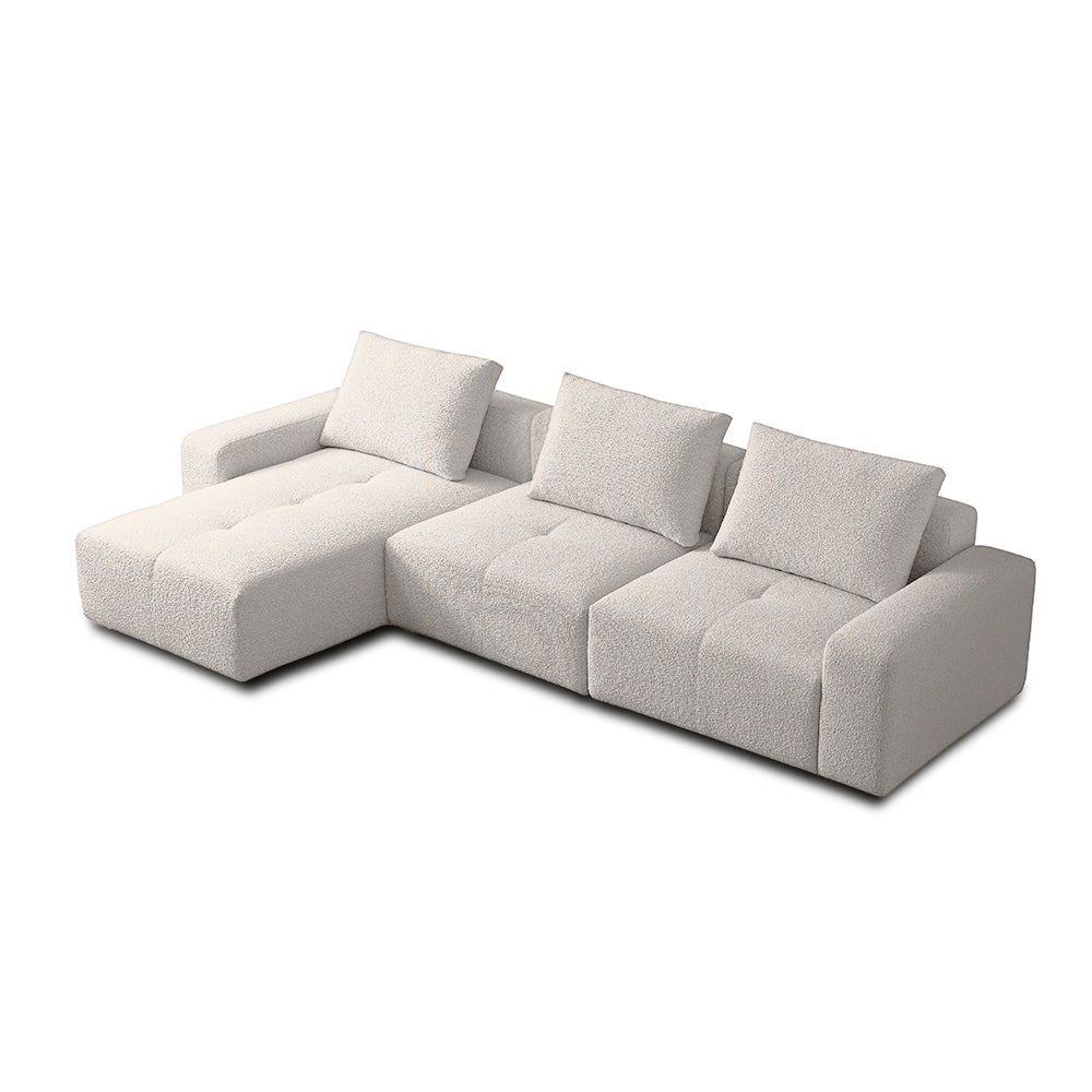 Valarie 5 seater with chaise L-shape sofa